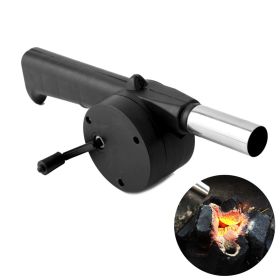 1pc BBQ Fan; Air Blower; Fast Fire Starter; Portable Manual Hand Crank Bellows For Outdoor Picnic Camping Cooking; Barbecue Charcoal Grills Acces