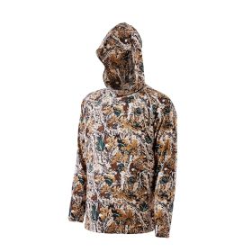 Camo Hoodie, Medium Size, Men Pullover Hooded Sweatshirt, Moisture Wicking & Breathable, Quick-dry, Hiking Fishing Shirt with Hood