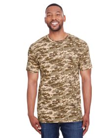 Men's Camo T-Shirt - BLUE WOODLAND - S (Color: SAND DIGITAL, size: XL)