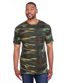 Men's Camo T-Shirt - BLUE WOODLAND - S (Color: GREEN WOODLAND, size: 2XL)