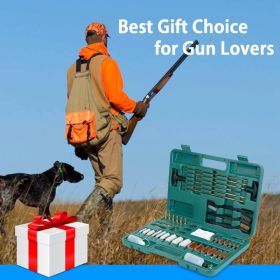 Universal Gun Cleaning Kit Gun Cleaning Brushes Mops Muff Guard w/ Carrying Case For Rifles Pistols Handguns Shotguns (Color: as picture)
