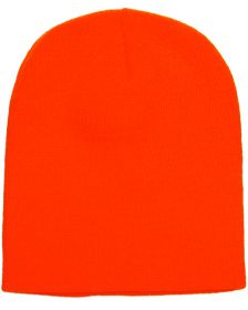 Yupoong 1500 Adult Knit Beanie (Color: BLAZE ORANGE, size: OS)