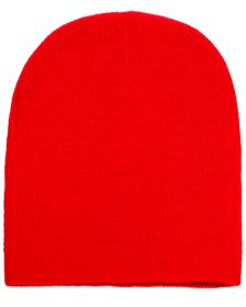 Yupoong 1500 Adult Knit Beanie (Color: Red, size: OS)